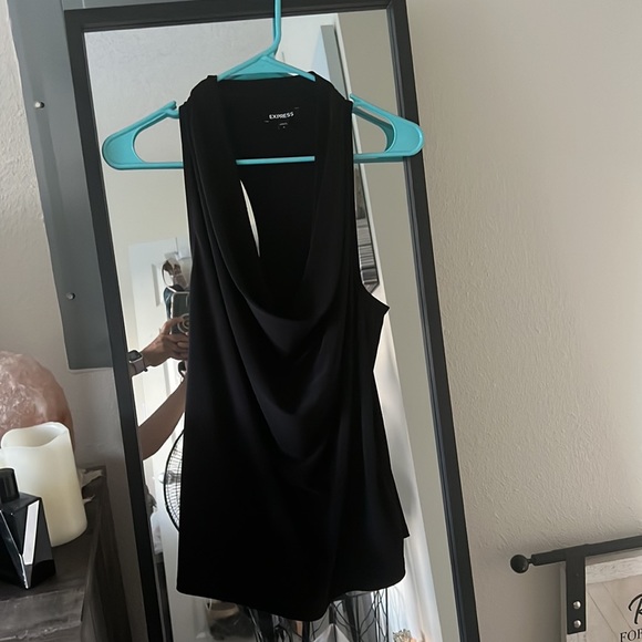 Express draped cowl racerback tank blouse - Picture 4 of 4